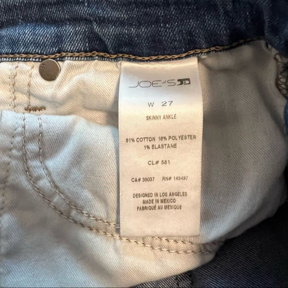 Joes Jeans Skinny Ankle Jeans 27 
